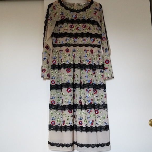Modcloth Sheer Lace Embroidered Midi Dress - Picture 2 of 8